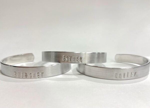 Personalized Cuff Bracelet- Choose Width