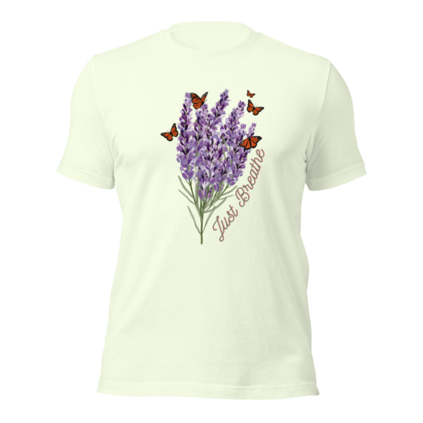 Just Breathe Lavender Monarch Shirt - Image 2